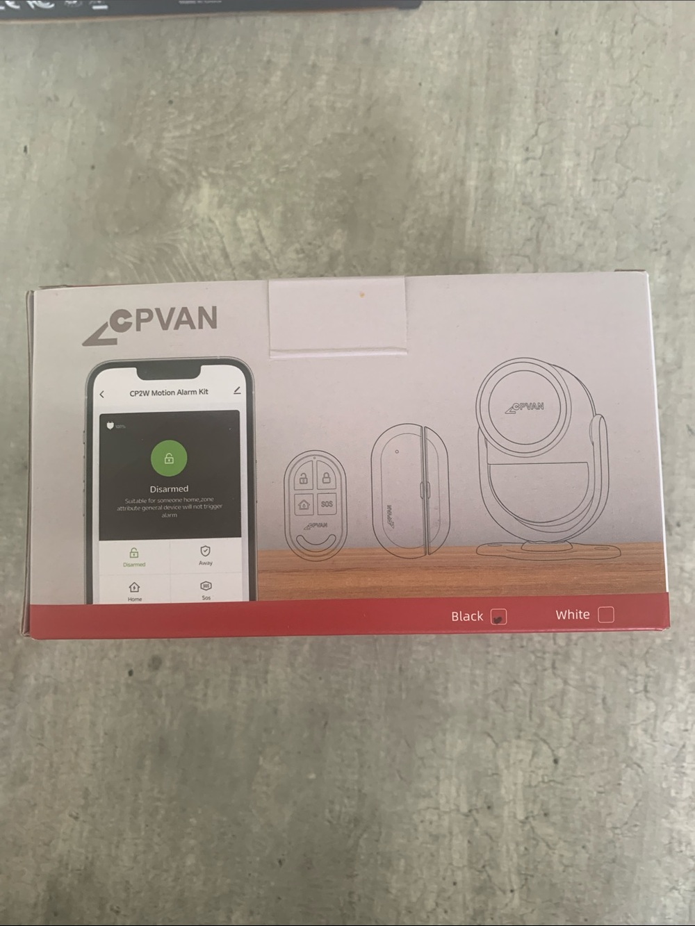 CPVAN Home Security Motion Alarm Kit - Black